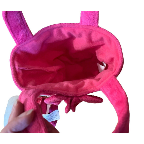 Hello Kitty Soft Small Bag Purse & Plush Toy Sanrio 2015 Pink Plaid - Picture 6 of 7